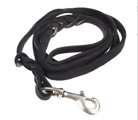 2M Leather Leash for Dog Pet - Black - Click Image to Close